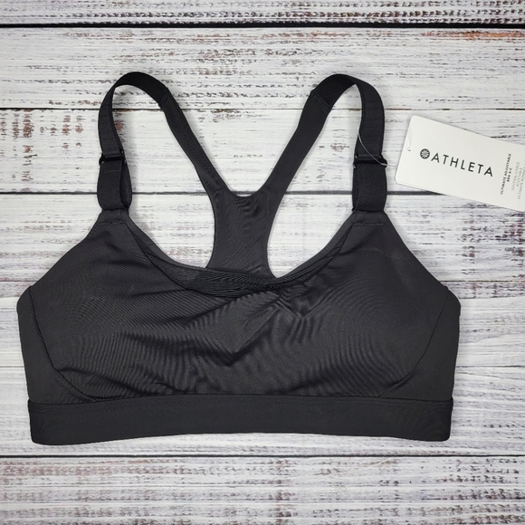 Athleta Other - Athleta Ultimate Adjustable Sports Bra Black Medium A-C Cup